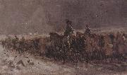 Nicolae Grigorescu Convoy of Turkish Prisoners oil